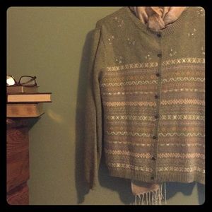 Vintage, sweet, multicolored cardigan